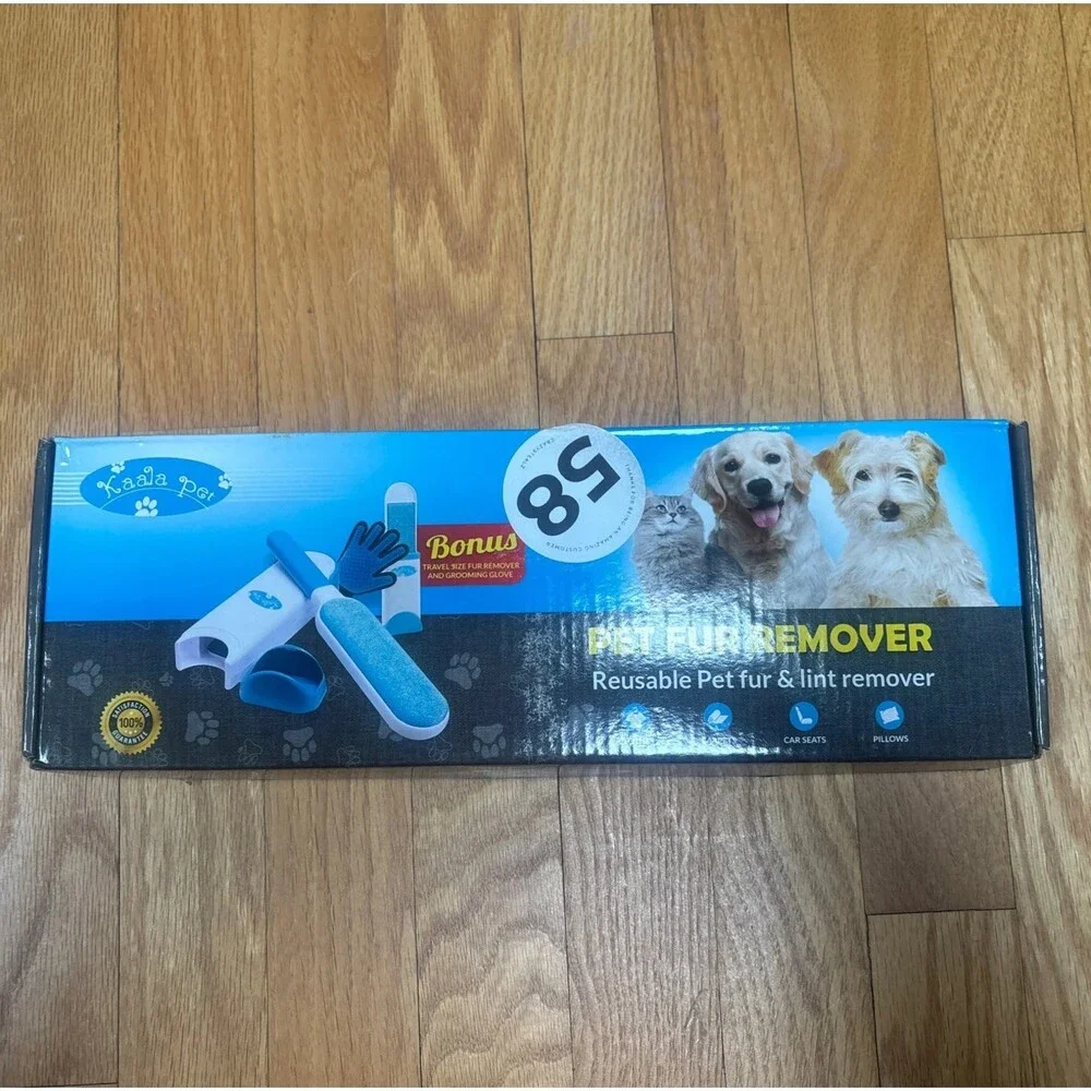 Kaala Pet- Pet Cat Dog Fur Hair Remover & Lint Remover Reusable-with Bonus